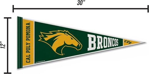 Rico Industries NCAA Cal Poly Pomona Broncos 12" x 30" Felt Wall Décor Pennant - Great for Home/Bed Room/Man Cave Décor in Saudi Arabia