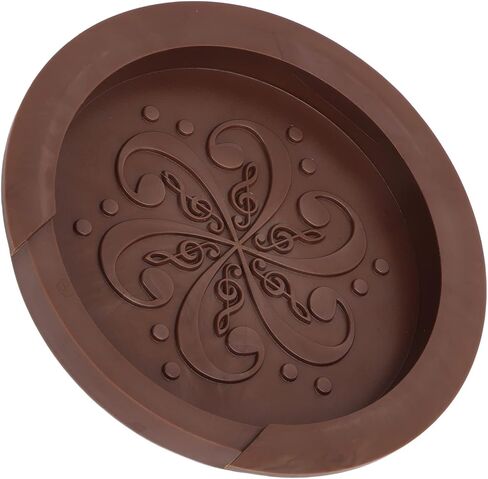 Keenso Acoustic Guitar Soundhole Cover Soft Silicone Dampen Sound Good Decoration for Guitarist (Black) in Saudi Arabia