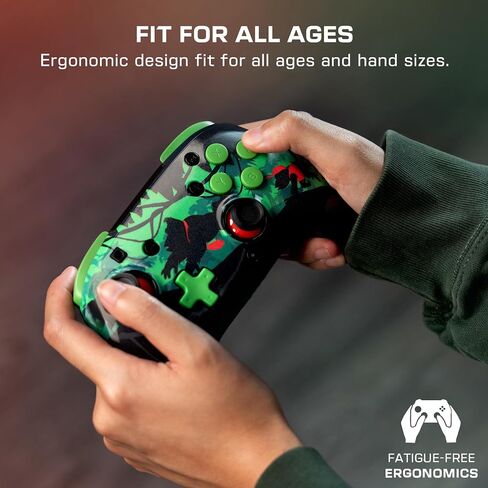 Turtle Beach Rematch Wireless Controller: Invincible Mario - Nintendo Switch/Switch Lite/Switch - OLED Model, Nintendo Switch 2, Glows in the Dark, Rechargeable Battery in Saudi Arabia