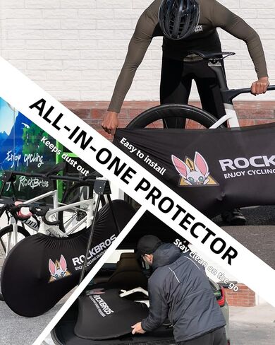 غطاء عجلة Rockbros للدراجة الداخلية مقاومة للغبار غلاف العجلة مرنة مرنة للدراجات لمدة 24-29 "700C الدراجات الجبلية in Saudi Arabia