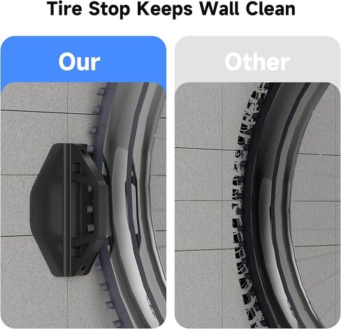 Suptek 2 عبوات من جدار رف الدراجة العمودي - شماعات دراجة مرآب للجراج الشاقية للتخزين الداخلي ، يسهل تعليقها وفصلها ، تدعم ما يصل إلى 132 رطل ، BYPA01-2 in Kuwait