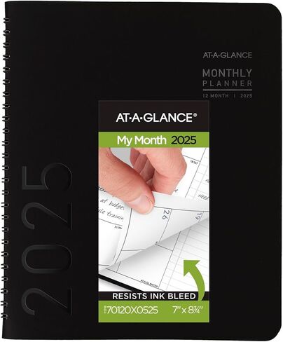 AT-A-GLANCE 2026 Planner, Monthly, 7" x 8.75", Medium, Contemporary, Black (70120X0526) in Kuwait