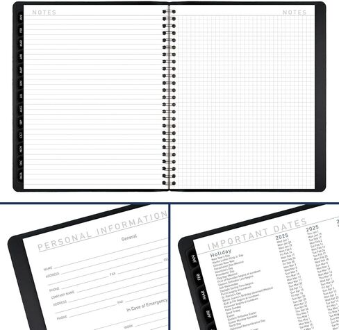 AT-A-GLANCE 2026 Planner, Monthly, 7" x 8.75", Medium, Contemporary, Black (70120X0526) in Kuwait