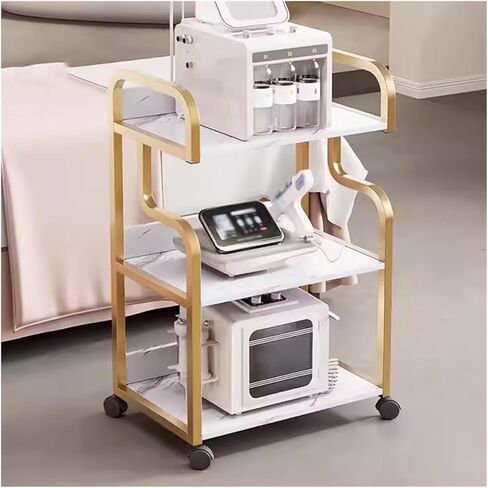 عربة تخزين متدحرة سليمة ، سيارة أدوات المطبخ ， لآلة الجمال المحمولة (الذهب) (الذهب) (الذهب) in Kuwait