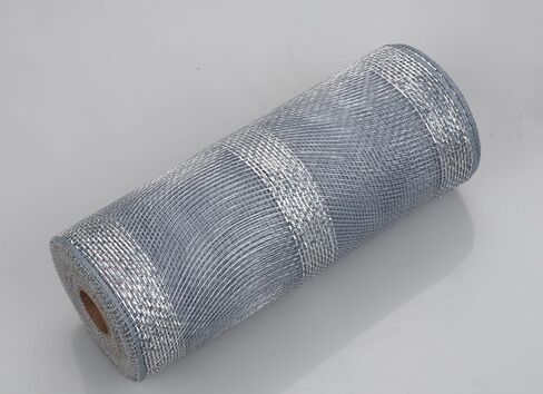 yycraft 2 pack 10 inch mesh Mesh Mesh Ribbon (إجمالي 20 ياردة ، أبيض) in Saudi Arabia