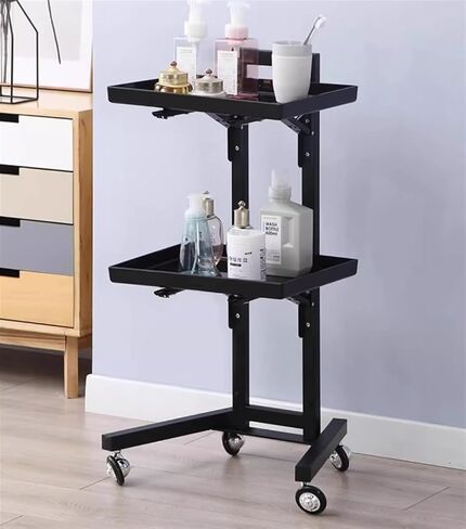 Slim Rolling Storage Cart for,Kitchen Utility Car， and Wheels Salon Storage Cart Stand for Stylists in Kuwait