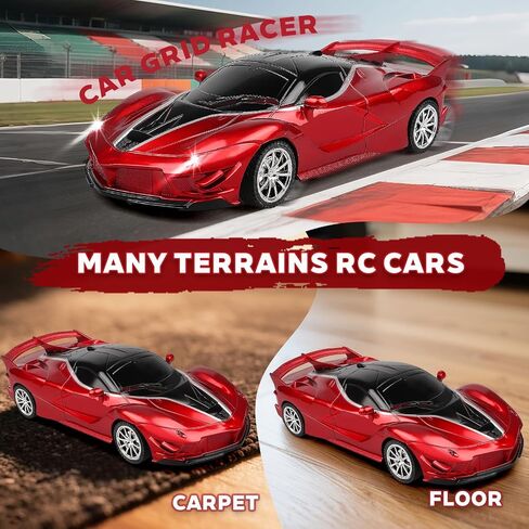 Remote Control Racing Car, 1:18 High Speed RC Cars Toys for Boys Girls, Vehicle Toy with Lights & Controller, Christmas Birthday Gifts for Kids Age 3+ (Pink) in Saudi Arabia