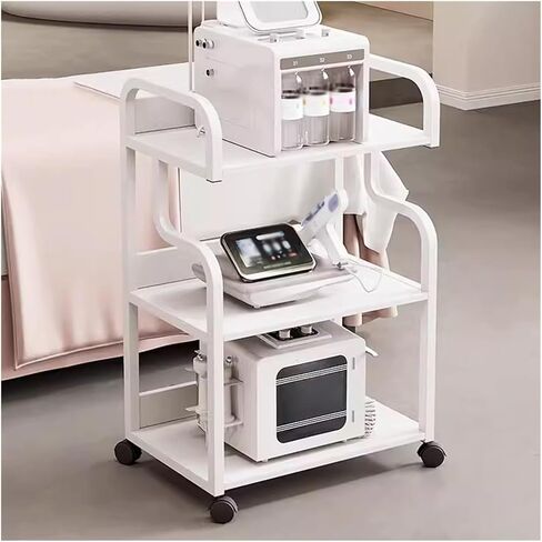 Slim Rolling Storage Cart for,Kitchen Utility Car， for Beauty Machine Mobile Stand (Gold)(Gold) in Kuwait