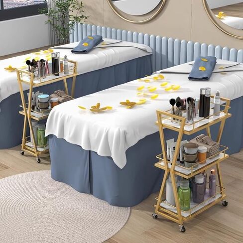 عربة تخزين رولينج سليف ، سيارة المطبخ ， لمكياج الصالون Manicure و SPA Services (Pink) in Kuwait