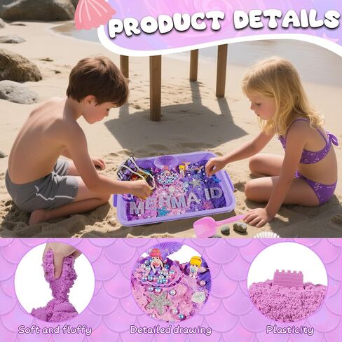 Bbiamsleep Dinosaur Sensory Bin, 147 Pcs Dinosaurs Sand Kit with Sandbox 2.2 lbs Color Sensory Sand 10 Dinosaur Mould 9 Tools Dinosaur Sensory Bin Fillers for Birthday Party in Saudi Arabia