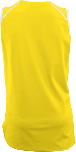 ASICS Women's Ace Jersey (X-Small, Gold/White) in Saudi Arabia