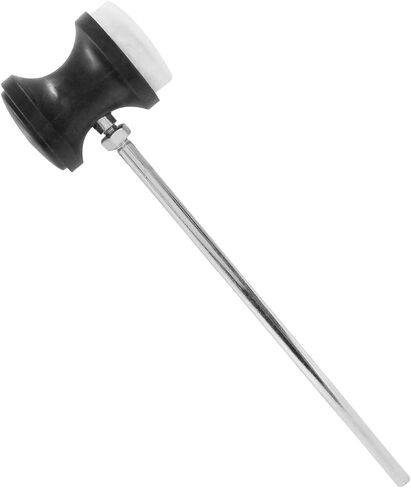 Double Kick Bass Drum Pedal Beater Mallet, Dual Sided Foot Pedal Beater with Stainless Steel Shaft, Drum Percussion Instrument Accessory Part - 1 Pack Black in Kuwait