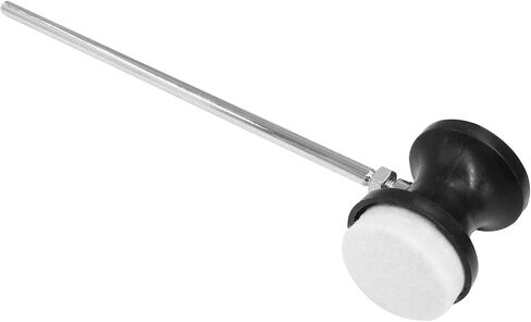 Double Kick Bass Drum Pedal Beater Mallet, Dual Sided Foot Pedal Beater with Stainless Steel Shaft, Drum Percussion Instrument Accessory Part - 1 Pack Black in Kuwait