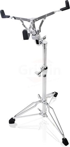 Griffin Stand-Up Snare Drum Stand (Extended XHeight Edition) – Tall Adjustable Chrome Hardware for Practice Pads, Drum Kits & Concert Use in Saudi Arabia