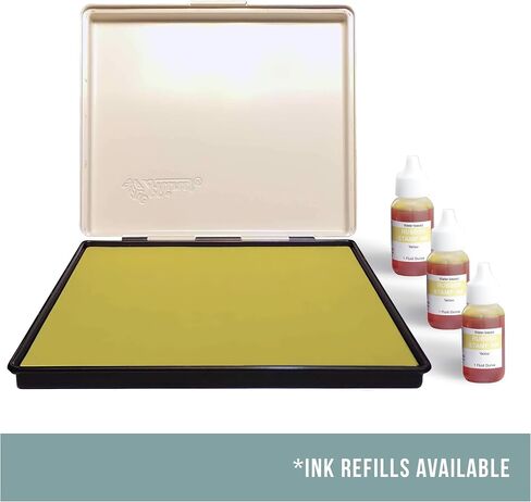التسريب 8 "× 12" وسادة حبر ختم صناعية كبيرة إضافية ، انتقل إلى وسادة حبر الطوابع الكبيرة للألوان الزاهية ، حتى التغطية والمتانة ، وسادة طوابع الليمون in Saudi Arabia