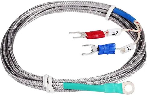 5mm Hole Probe Thermocouple K Temperature Sensor 2M Cable for Temperature Controller 1Pcs(Cable Length 5m) in Saudi Arabia