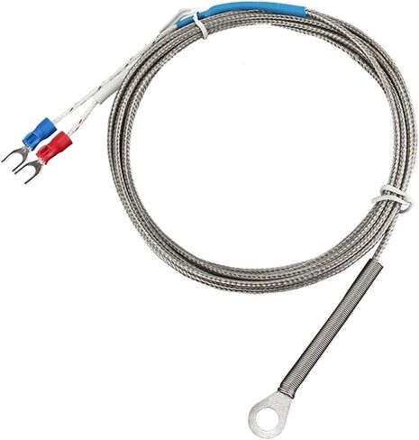 5mm Hole Washer K/E Type Thermocouple Temperature Sensor Probe 1/2/3/4/5M Cable 1Pcs(K Type 5M) in Saudi Arabia