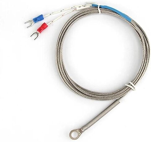 5mm Hole Washer K/E Type Thermocouple Temperature Sensor Probe 1/2/3/4/5M Cable 1Pcs(K Type 5M) in Saudi Arabia