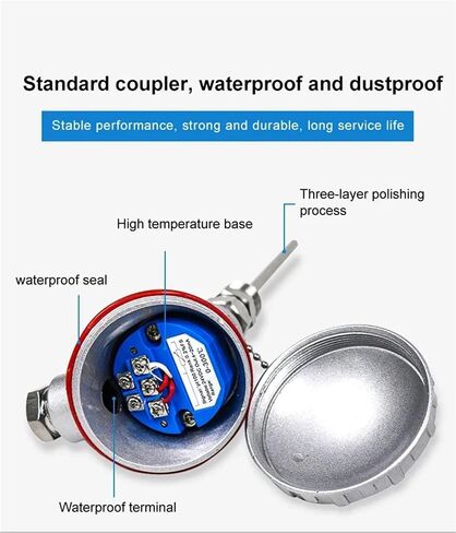 PT100 J K-type Transmitter M20x1.5 مقاومة حرارية TC RTD مستشعر 1PCs (PT100 100MM-L 6MM-D) in Saudi Arabia
