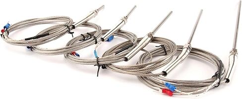 Thermocouple M8 PT100 نوع درجة الحرارة مستشعر المسمار كبل خيط المسمار -200-600 درجة 1pcs (PT100 5 متر ، 100 مم) in Saudi Arabia