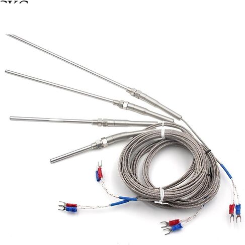 Thermocouple M8 PT100 نوع درجة الحرارة مستشعر المسمار كبل خيط المسمار -200-600 درجة 1pcs (PT100 5 متر ، 100 مم) in Saudi Arabia