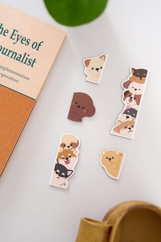 5pcs Cute Magnetic Bookmark, Funny Peeping Cat Book Marker Clip for Teachers, Students, Book Lovers Gifts, Printing on 2 Side in Kuwait