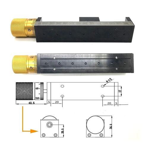 T-type انزلاق الجدول CNC z المحور الخطي NEMA11 مرحلة الشريحة اليدوية للمحرك الخطي (300 السكتة الدماغية 2MM) in Kuwait
