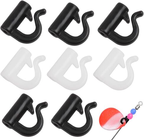 صيد الأسماك Clevis Easy Spin Spinner Clevis Kit - 260pcs Spinner Blade Clevis مطوية Clevises البلاستيك لقطات سريعة لإغراء ملعقة الصيد Spinnerbait Parts الإكسسو in Kuwait