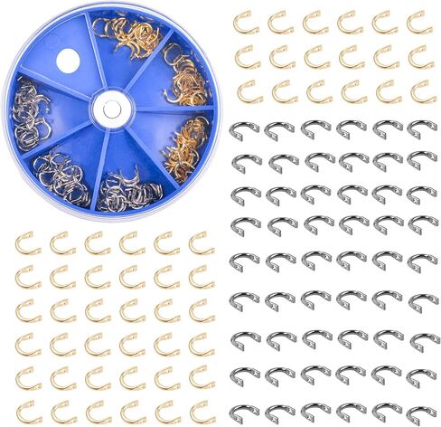 صيد الأسماك Clevis Easy Spin Spinner Clevis Kit - 260pcs Spinner Blade Clevis مطوية Clevises البلاستيك لقطات سريعة لإغراء ملعقة الصيد Spinnerbait Parts الإكسسو in Kuwait