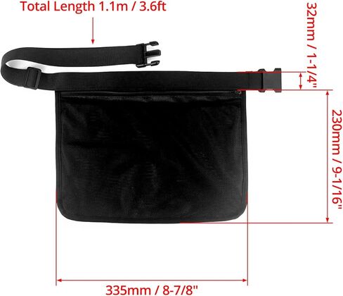 Qwork 2 Pack Tennis Ball Holder Pickleball Holder Facs ، Ball Bacs ، Mesh Weist Hip Bag Carrier ، يحملون ملحقًا للنساء لتنورة Men Bag Bag و Balls 6-8 Pickle Calls أو Tennis in Kuwait