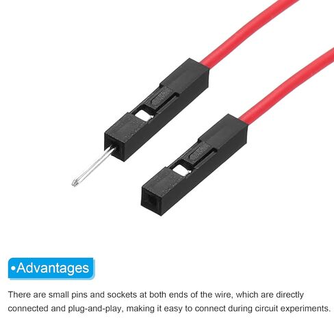 meccanixity ذكر إلى أنثى 1Pin اللوحة الأسلاك سلك الطائر 2.54 مم كابل شريط الملعب 20 سم إلكترونيات طويلة الكابلات شريط الشريط للاختلاف المشاريع الإلكترونية حزمة 40 in Saudi Arabia