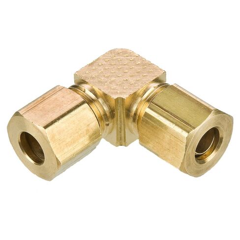 Parker 265C-4-pk10 Fitting, Tube to Pipe, Extruded, Compression 90 Degree Elbow, Brass, 1/4" (Pack of 10) in Saudi Arabia