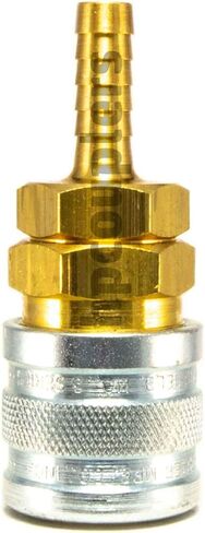 فوستر 3703 تركيب هواء التبادل الصناعي ، مقرن سريع التوصيل ، 1/4 "اقتران x 3/8" خرطوم معرف بارب ، النحاس الصلب والفولاذ 37 CFM تدفق in Kuwait