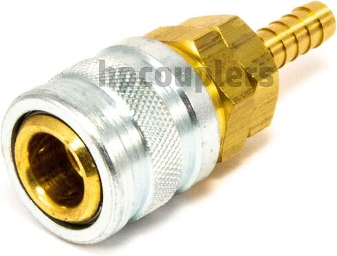فوستر 3703 تركيب هواء التبادل الصناعي ، مقرن سريع التوصيل ، 1/4 "اقتران x 3/8" خرطوم معرف بارب ، النحاس الصلب والفولاذ 37 CFM تدفق in Kuwait