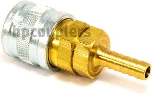 فوستر 3703 تركيب هواء التبادل الصناعي ، مقرن سريع التوصيل ، 1/4 "اقتران x 3/8" خرطوم معرف بارب ، النحاس الصلب والفولاذ 37 CFM تدفق in Kuwait