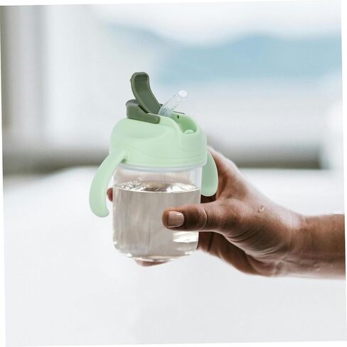 SAFIGLE 3pcs Adult Cup with Straw Lid Spillproof Drinking Cup for Bedridden Elderly -spill Design Precise Measurement Lines for Caregivers Patients in Saudi Arabia