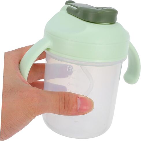 SAFIGLE 3pcs Adult Cup with Straw Lid Spillproof Drinking Cup for Bedridden Elderly -spill Design Precise Measurement Lines for Caregivers Patients in Saudi Arabia