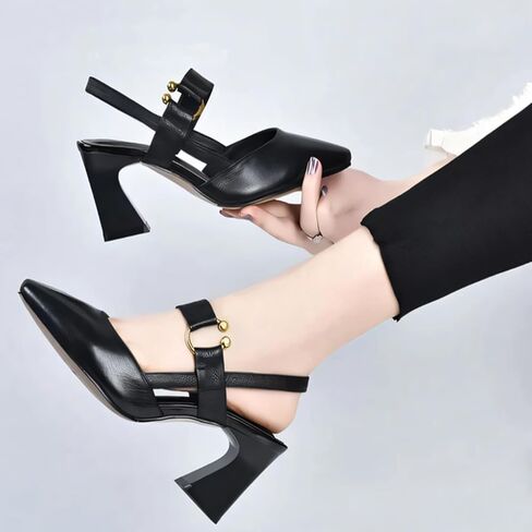 Orthopedic Sandals with Heels,Orthopedic High Heels for Women, Dressy Leather High Heels Orthopedic Shoes in Kuwait