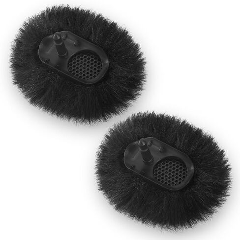 Microphone Windscreen for DJI Mic-2, Replacement Pop Filter & Wind Muff, Anti-Pop & Noise Canceling Fuzzy Cover, Only for DJI Mic-2 Wireless Microphone (Not for DJI Mic-1) (2PCs-Black) in Saudi Arabia