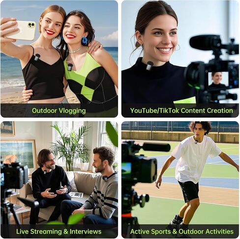 Microphone Windscreen for DJI Mic-2, Replacement Pop Filter & Wind Muff, Anti-Pop & Noise Canceling Fuzzy Cover, Only for DJI Mic-2 Wireless Microphone (Not for DJI Mic-1) (2PCs-Black) in Saudi Arabia