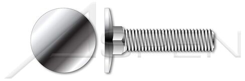 (30 pcs) 5/16"-18 X 2-1/4", Elevator Bolts, Flat Head, Square Neck, Stainless Steel in Kuwait