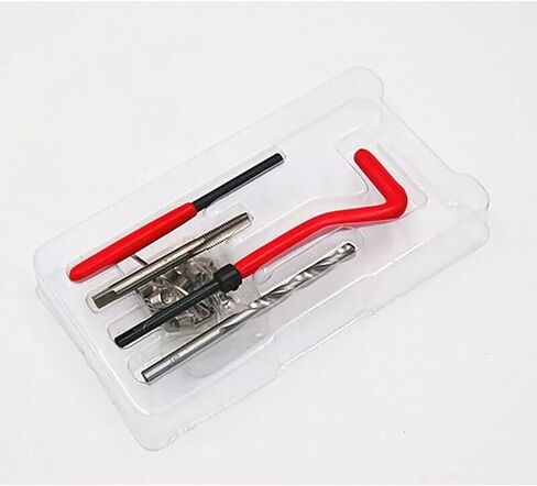 New 25Pc Thread Repair Insert Kit Helicoil Car Pro Coil Tool M6x1.0x8.0MM US in Saudi Arabia