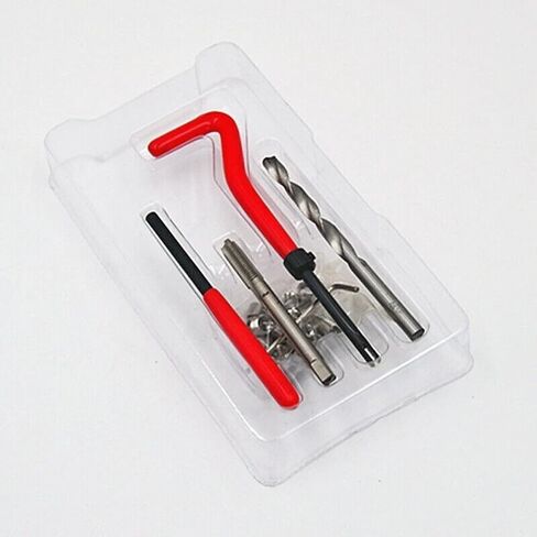 New 25Pc Thread Repair Insert Kit Helicoil Car Pro Coil Tool M6x1.0x8.0MM US in Saudi Arabia