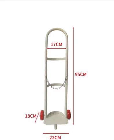 Oxygen Cylinder Holder Portable Oxygen Cylinder Cart, Universal Gas Cylinder Cart for Laboratory/Factory, Independent Oxygen Cylinder Rack（8-15L(High-110cm) in Saudi Arabia