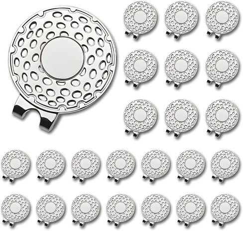 24 PCS Magnetic Golf Hat Clips Ball Marker Holder for Golf Gloves Hats Bags Caps Visor Belt in Kuwait
