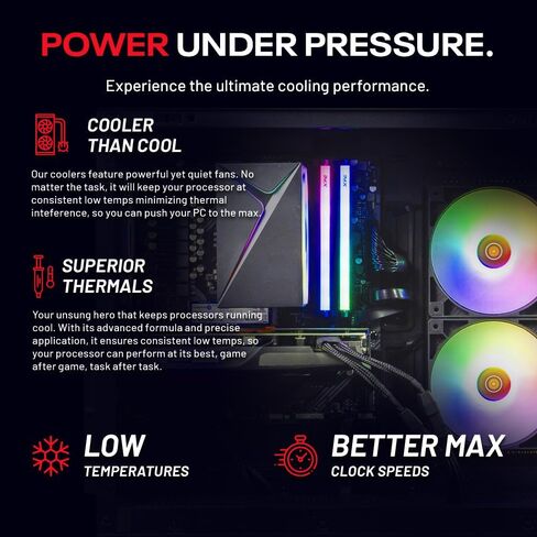 Skytech Chronos 3 Gaming PC Desktop ، Ryzen 7 7700 3.8 GHz (5.3GHz Turbo) ، AMD RX 9060 XT 8GB ، 1TB Gen4 NVME SSD ، 32GB DDR5 RAM 5200 RGB ، 650W GOLD ، WI-FI ، WIN 11 in Kuwait