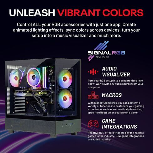 Skytech Chronos 3 Gaming PC Desktop ، Ryzen 7 7700 3.8 GHz (5.3GHz Turbo) ، AMD RX 9060 XT 8GB ، 1TB Gen4 NVME SSD ، 32GB DDR5 RAM 5200 RGB ، 650W GOLD ، WI-FI ، WIN 11 in Kuwait