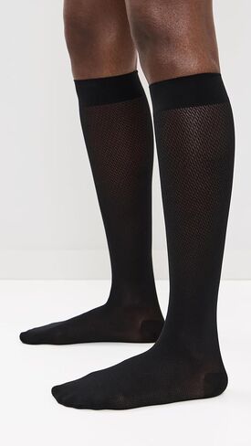 Wolford Travel Highs for Women 40 Denier Compression Socks Graphic Jacquard Pattern Light Light Support Matte Matte in Saudi Arabia