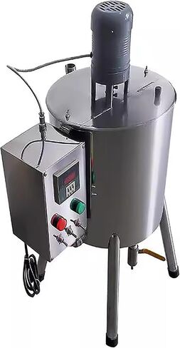 Heating Mixing Filling Machine, 15L Stirring Tank Lipstick Paste Filler, Heating Lipstick Mixing Filling Machine, 0-300℃ Adjustable for Lipstick, Shoe Polish Etc(20-45 Bottle/Min) in Saudi Arabia