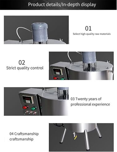 Heating Mixing Filling Machine, 15L Stirring Tank Lipstick Paste Filler, Heating Lipstick Mixing Filling Machine, 0-300℃ Adjustable for Lipstick, Shoe Polish Etc(20-45 Bottle/Min) in Saudi Arabia